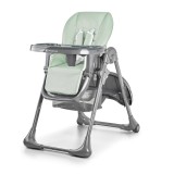 Scaun de masa Kinderkraft Tastee, pliabil, 7 nivele inaltime, spatar reglabil, tava detasabila, 6 luni - 15 kg, Olive
