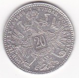 AUSTRIA 20 KREUZER 1868