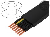 Cablu Electric H07VVH6-F 7G2,5mm2 Neecranat Cupru Negru