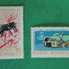 TIMBRE ROMANIA MNH 1965/L.P.610 AL XX-lea CONGRES APIMONDIA SERIE SIMPLA