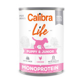 Calibra Life Mono Protein, Pui cu Orez, Conservă hrană umedă mono proteică fără cereale c&acirc;ini juniori, (pate), 400g