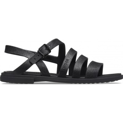 Sandale Crocs Tulum Glitter Sandal Negru - Black Glitter/Black foto