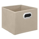 Cutie de depozitare din material textil, 15x15x15 cm, Bej, CMCLASS