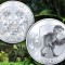 Sierra Leone 1 dollar 2015 Argintiu UNC Velociraptor 40mm