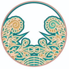 Sticker decorativ, Mandala , Multicolor,60cm, 4880ST foto