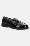 Steve Madden mocasini de piele Adison culoarea negru, cu toc plat, 11004736
