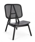 Cumpara ieftin Fotoliu lemn rattan negru Yves 67x80x91.5 cm