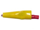 Bornă crocodil galbenă 10A 7,9mm