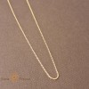 Lant fin unisex tip sarpe lungime 60 cm placat 14k