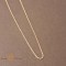 Lant fin unisex tip sarpe lungime 60 cm placat 14k