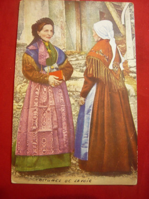 Ilustrata Costume Populare din Savoia , interbelica foto