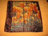 Cumpara ieftin Esarfa Matase Naturala Lalele 68x68cm Accesorii Dama Eleganta