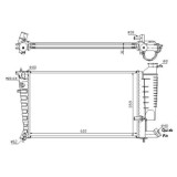 Radiator racire Citroen Xsara Vts, 03.1998-09.1998, Citroen Zx, 01.1994-1997, Peugeot 306, 1993-2001 (Si Modelul 306 S16), Motorizare 1, 1; 2.0 Benzi
