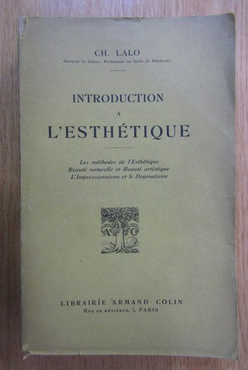 Charles Lalo - Introduction a l&#039;esthetique
