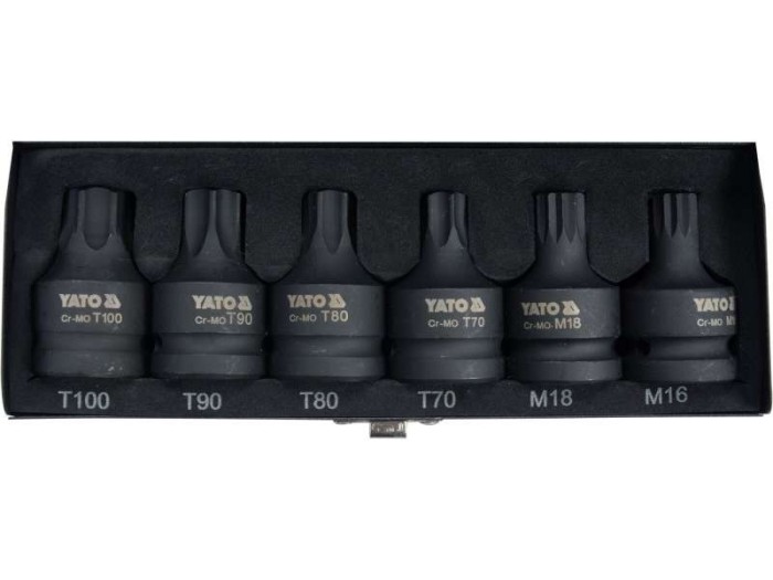 Set Biti Torx / Spline, 6 Buc, 3/4''