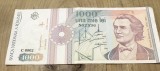 (BNK B) Romania bancnota 1000 lei 1991 XF