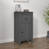 Cumpara ieftin Servantă, gri, 40x35x80 cm, lemn masiv de pin