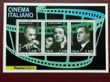 Italia 2010 - cinema, bloc stampilat