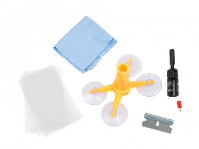 Kit reparare parbriz auto, 6 elemente, Geko G02460 foto