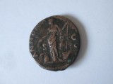 Cumpara ieftin Rară! Monedă antică romană din bronz Sestertius 117-138 A.D. Hadrian? diametrul=23-24 mm,greutate=9,60 grame