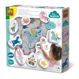 Cumpara ieftin Set de joaca pentru baie cu 14 figurine de basm din spuma
