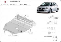 Scut motor metalic Suzuki Swift 2005-2010 foto