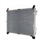 Condensator climatizare AC Ssangyong Rexton 02-, motor: 2.9 D, Condenser fara uscator, OEM/OES, miez si rezervor din aluminiu brazat, 6840008001