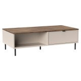 Masuta cafea DTD laminat mdf infoliat casmir stejar castello Eyco 110x60x37 cm