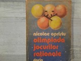 Olimpiada jocurilor rationale de Nicolae Oprisiu