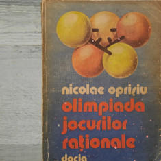 Olimpiada jocurilor rationale de Nicolae Oprisiu