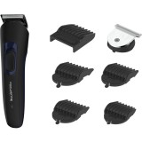 Aparat de tuns Rowenta Multistyle 7 IN 1 TN8930F0, lame din inox, pieptene pentru barba, 4 piepteni pentru par, Negru