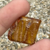 Chihlimbar rulat cristal natural unicat a34, Stonemania Bijou