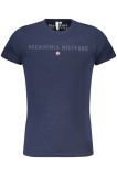 Cumpara ieftin ACCADEMIA MILITARE Tricou barbati din bumbac, cu imprimeu, Regular fit, Bleumarin, S