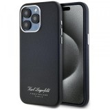 Husa pentru Apple iPhone 15 Pro, Karl Lagerfeld, Grained Hotel RSG, Neagra KLHCP15LPGWCMKHK