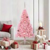 VidaXL Pom de Crăciun artificial pre-iluminat Roz 150 cm PVC 3397061