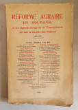 LA REFORME AGRAIRE EN ROUMANIE ET LES OPTANTS HONGROIS DE TRANSYLVANIE - 1927