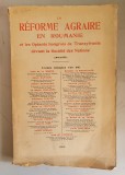 LA REFORME AGRAIRE EN ROUMANIE ET LES OPTANTS HONGROIS DE TRANSYLVANIE - 1927