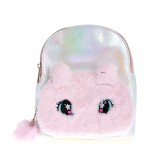 Rucsac multicolor cu urechi pufoase