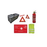 Kit siguranta auto complet trusa cutie rosie 2 triunghiuri stingator vesta geanta