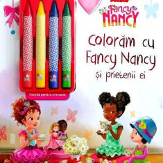 Disney. Fancy Nancy. Colorăm cu Fancy Nancy și prietenii ei. Conține 4 creioane cerate - Paperback brosat - Disney - Litera mică