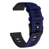 Curea silicon, compatibila Samsung Galaxy Watch 4, 44mm, telescoape Quick Release, Chicago Blue, VD Very Dream