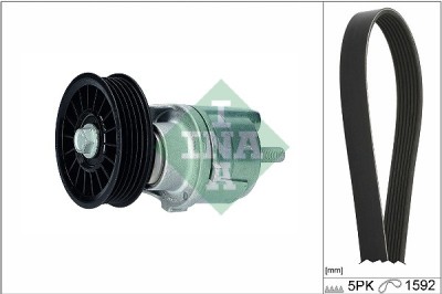 INA 529 0161 10 Set curea transmisie cu caneluri foto