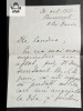 Scrisoare scrisa si semnata olograf de Irina Procopiu
