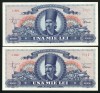 Q618 RPR ROMANIA PERECHE CONSECUTIVA 1000 LEI 1948 NECIRCULATA UNC