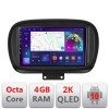Navigatie Fiat 500 2014- C-539 Android Octa Core Ecran 2K QLED GPS 4G 4+32GB 360 KIT-539+EDT-E409-2K CarStore Technology