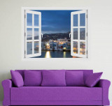 Fereastra cu efect 3D - Mykonos, Grecia - 119x93 cm