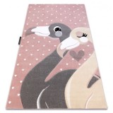Covor PETIT FLAMINGOS INIMI roz, 140x190 cm