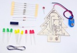 Kit Educational Bradut Electronic DIY, Cablaj, CD4060, Rezistente, Condensator, Dioda, 9 LED-uri 5mm