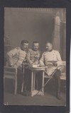 Fotografie format carte postala - Militari romani in Armata Regala - Romania - atelier foto Fotoglob Bucuresti