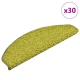Cumpara ieftin Covorase pentru scari, 30 buc., 65x21x4 cm, verde, semirotunde, mari